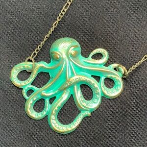 Copper Look Octopus Necklace
